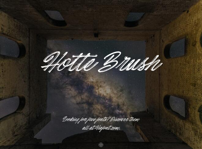 Hotte Brush Font