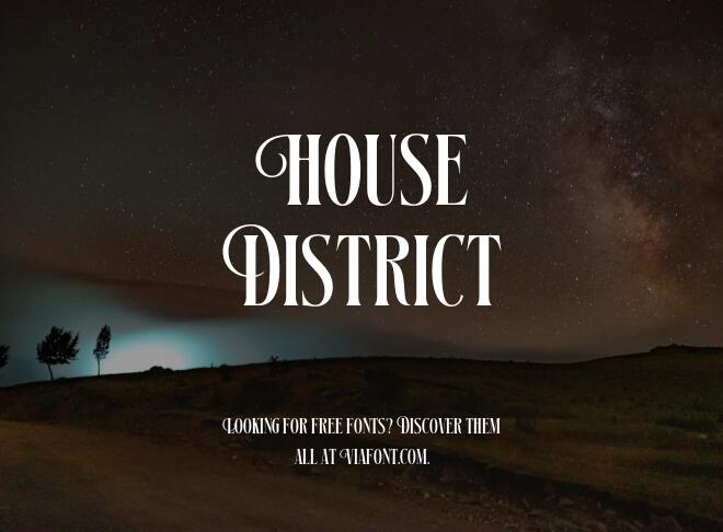 House District Font