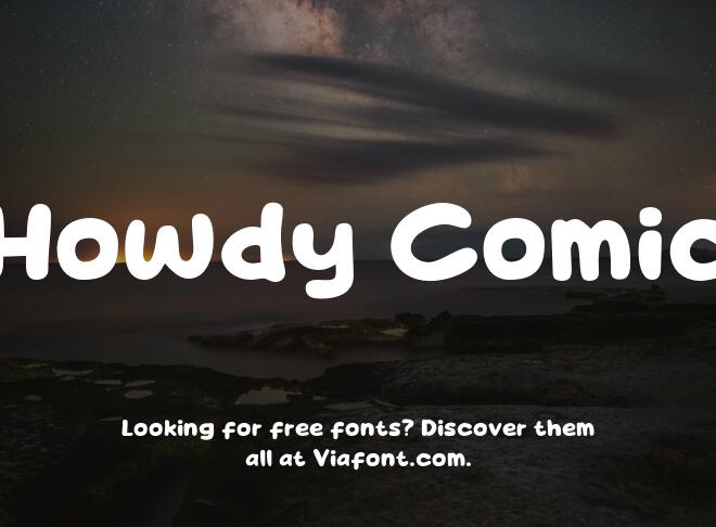 Howdy Comic Font
