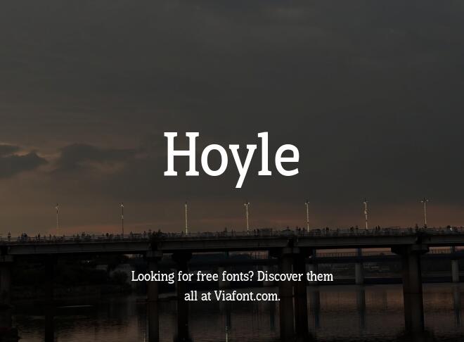 Hoyle Font