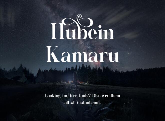 Hubein Kamaru Font