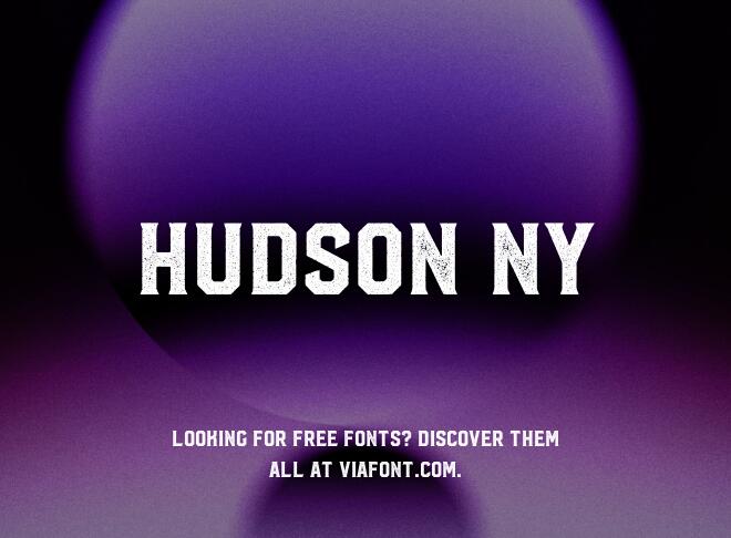 Hudson Ny Font