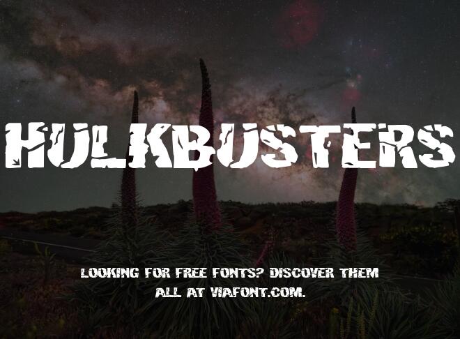 Hulkbusters Font