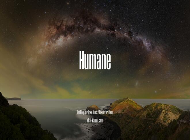 Humane Font