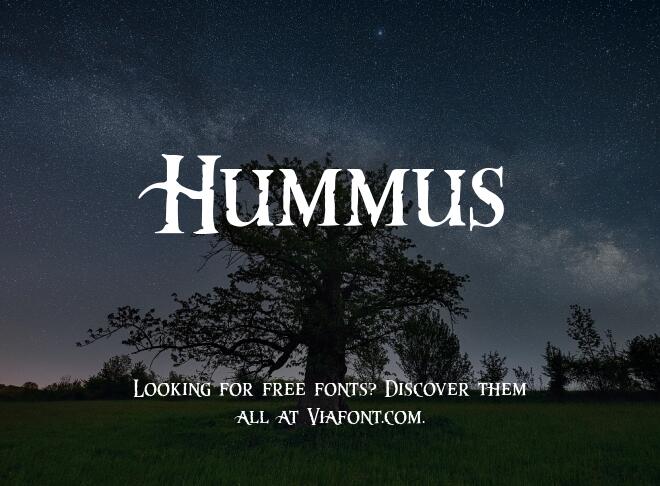 Hummus Font