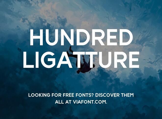 Hundred Ligatture Font
