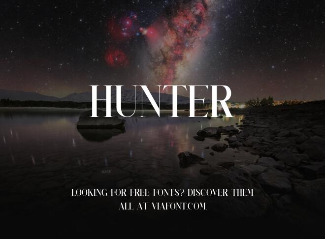 Hunter Font