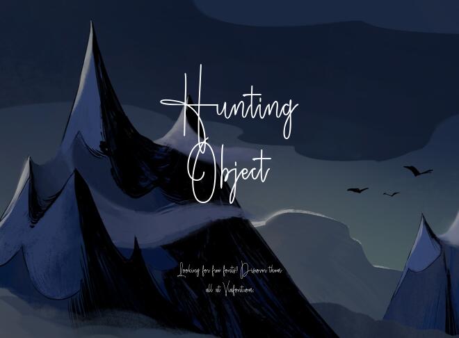 Hunting Object Font