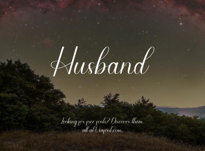 Husband Font
