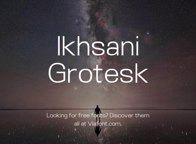 Ikhsani Grotesk Font