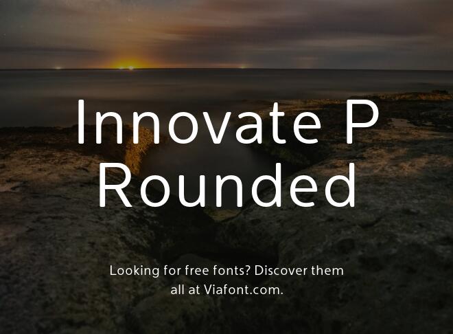Innovate P Rounded Font