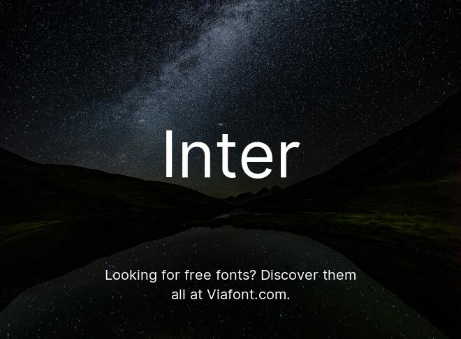 Inter Font