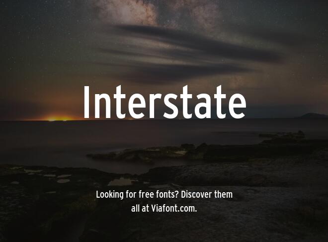 Interstate Font