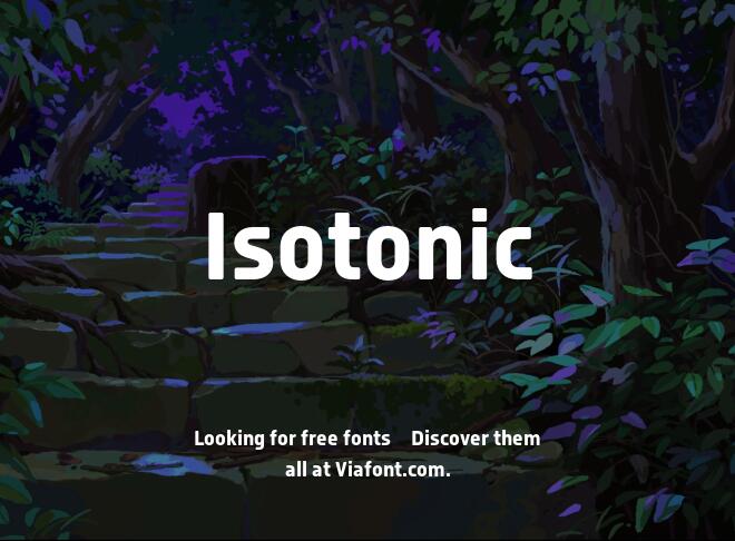 Isotonic Font