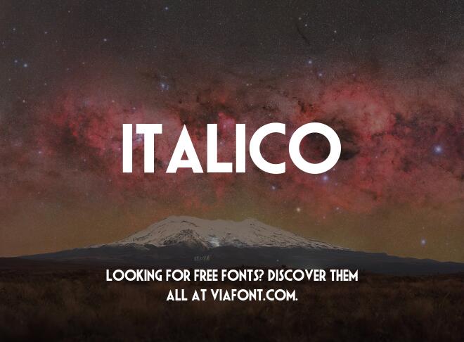 Italico Font