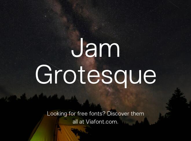 Jam Grotesque Font