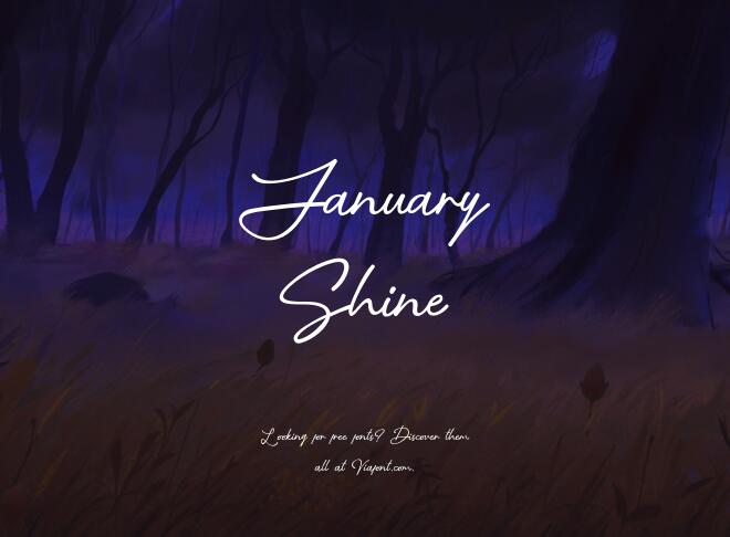January Shine Font