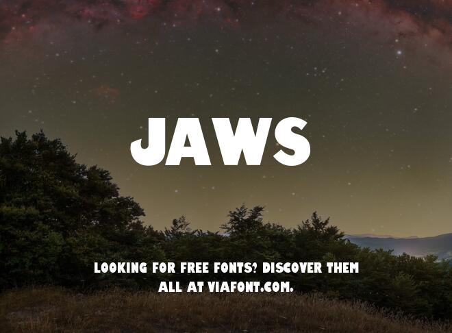 Jaws Font