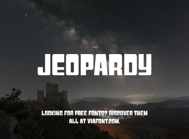 Jeopardy Font