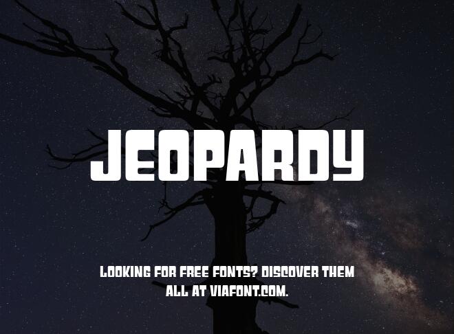 Jeopardy Font