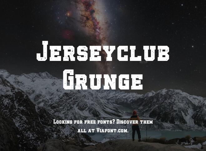 Jerseyclub Grunge Font