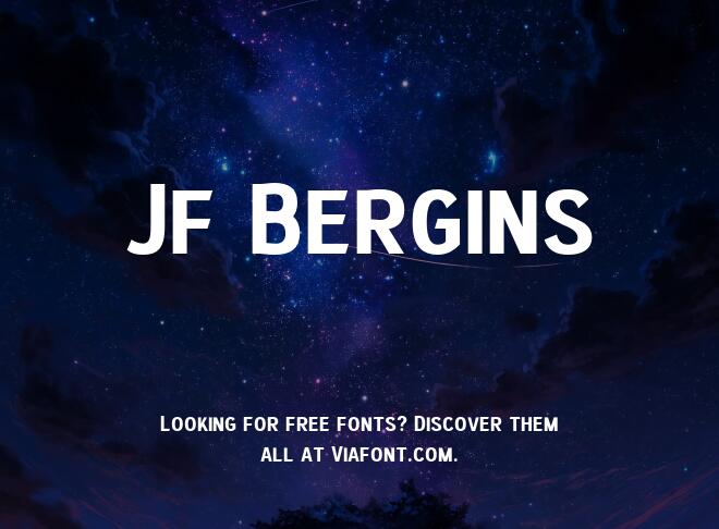 Jf Bergins Font