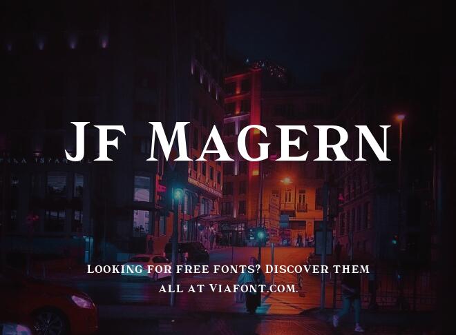 Jf Magern Font