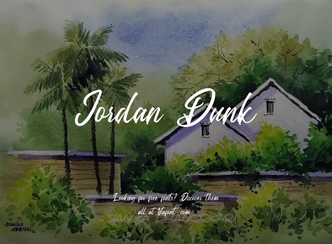 Jordan Dunk Font