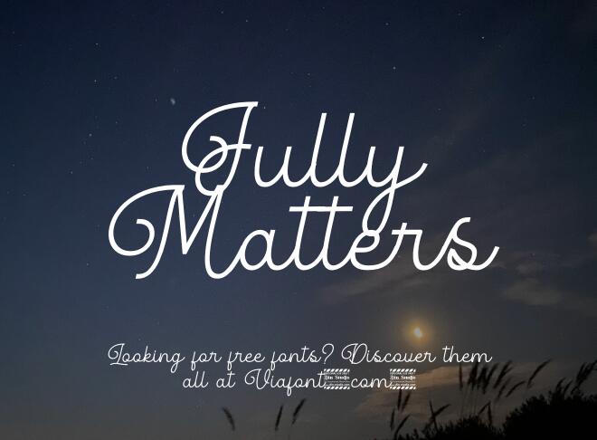 Jully Matters Font