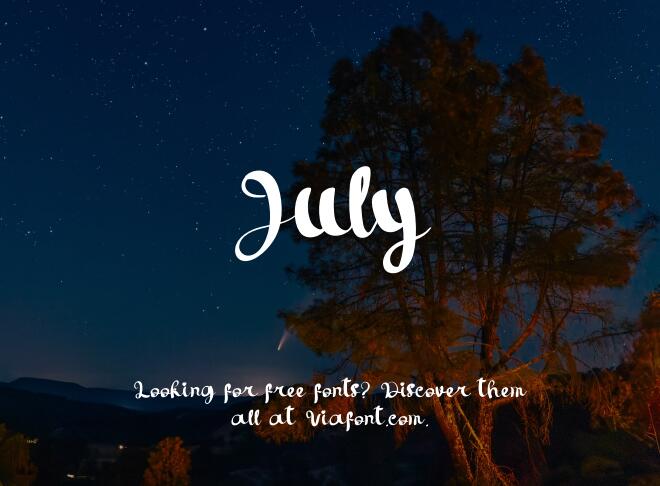July Font
