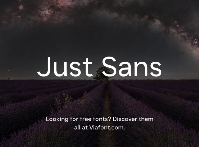 Just Sans Font