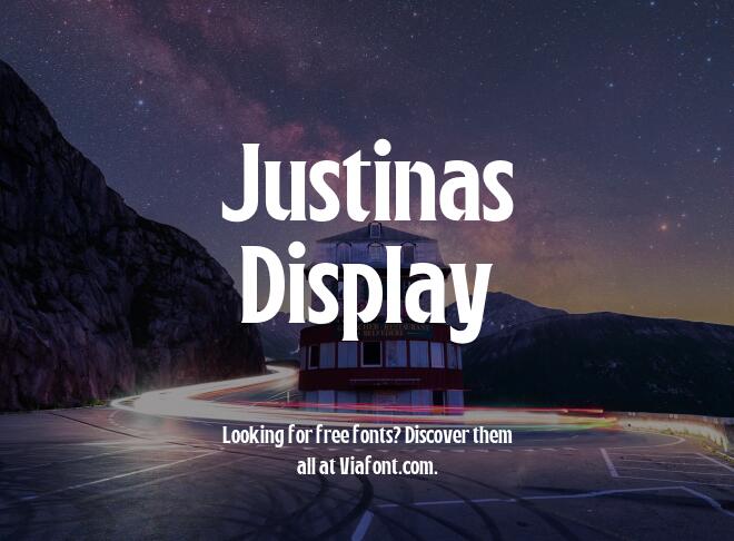 Justinas Display Font