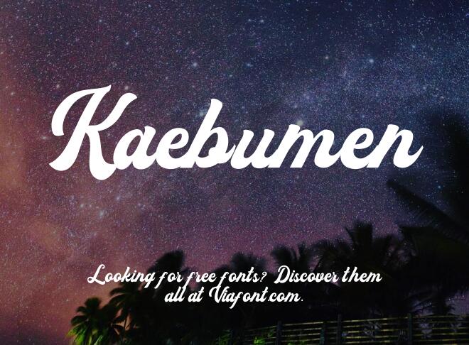 Kaebumen Font