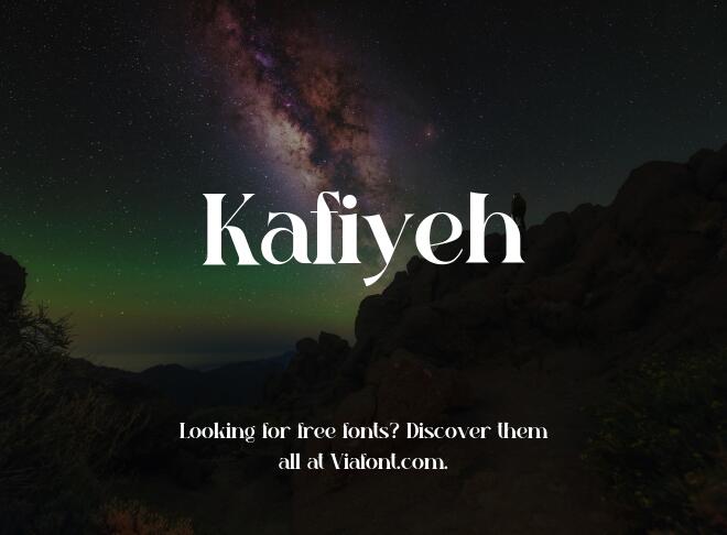 Kafiyeh Font