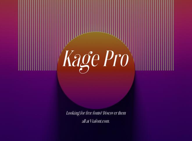 Kage Pro Font