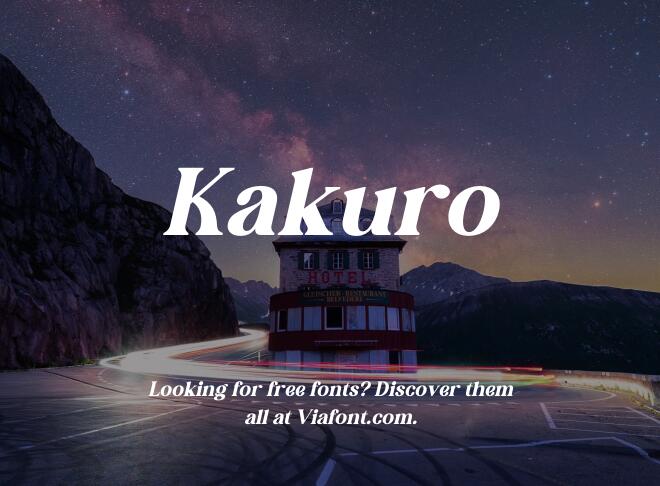 Kakuro Font