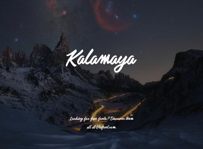Kalamaya Font