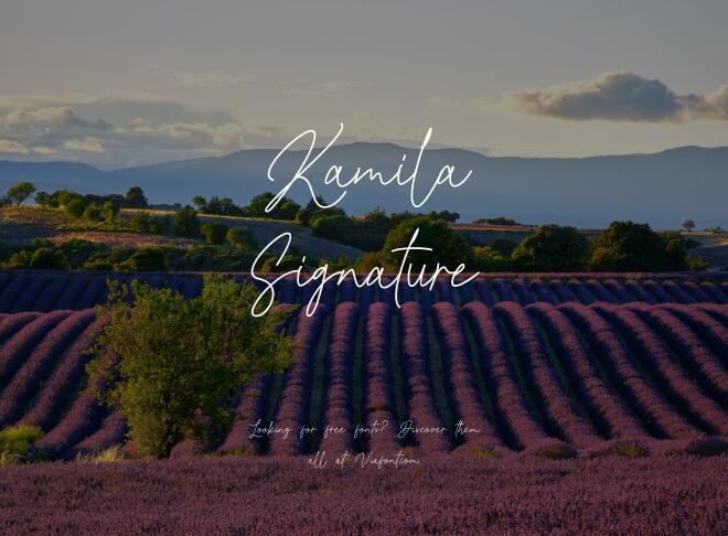 Kamila Signature Font
