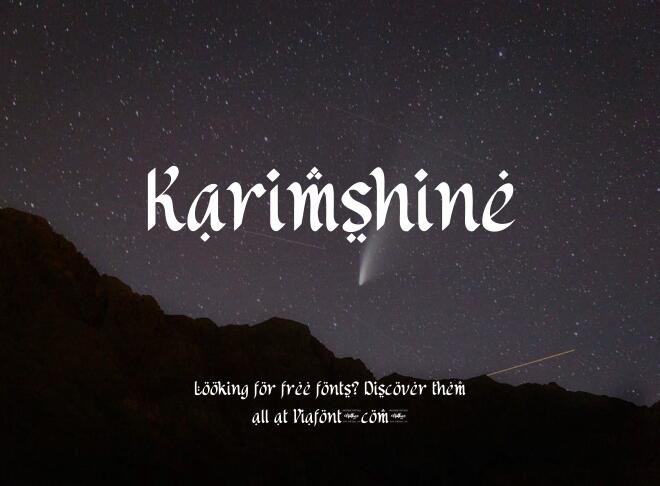 Karimshine Font