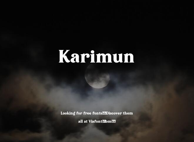 Karimun Font
