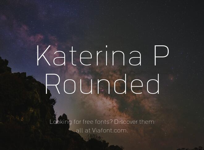 Katerina P Rounded Font