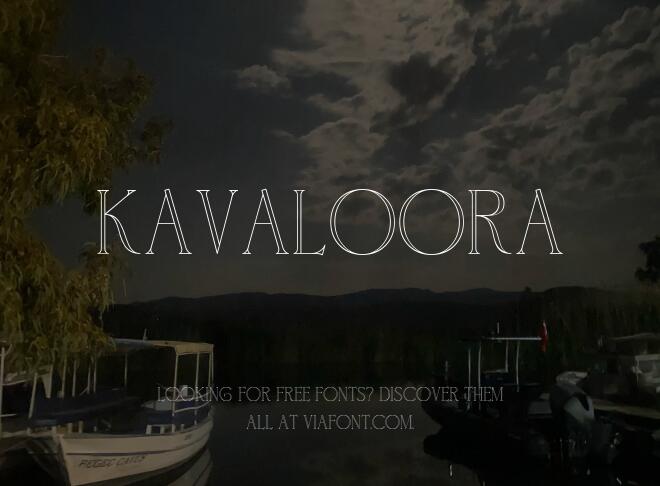 Kavaloora Font