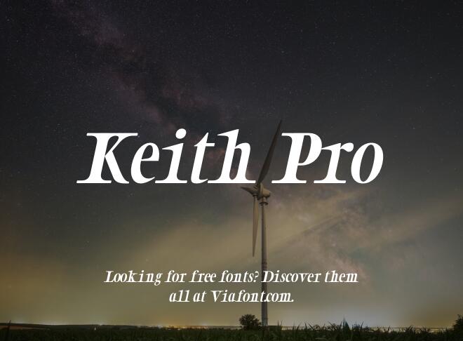 Keith Pro Font