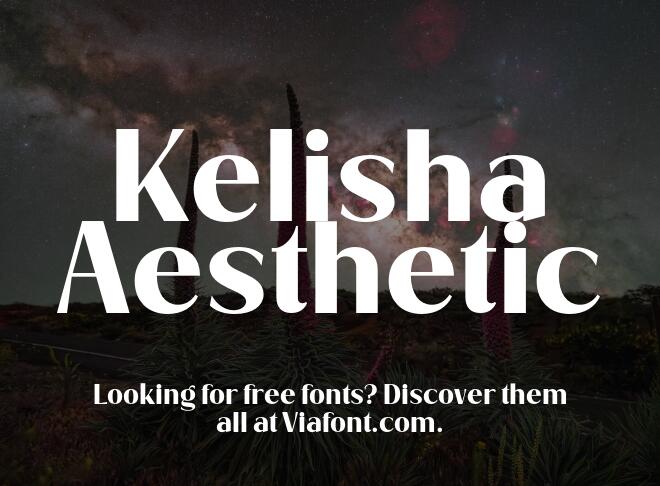 Kelisha Aesthetic Font