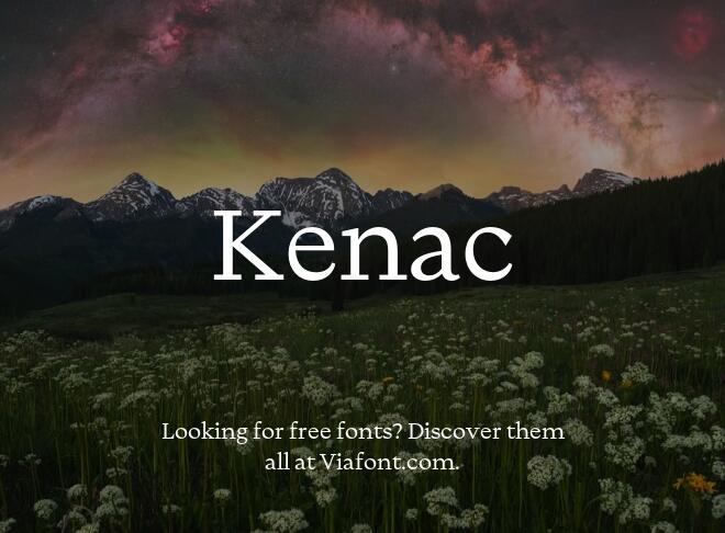 Kenac Font