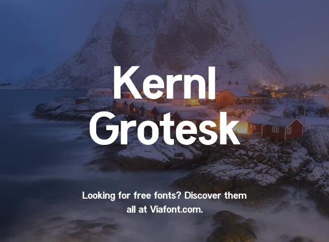 Kernl Grotesk Font
