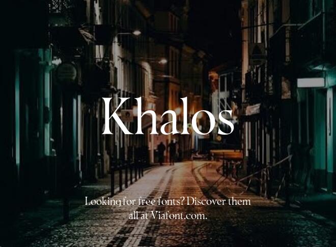 Khalos Font