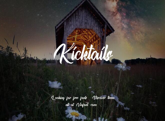 Kicktails Font