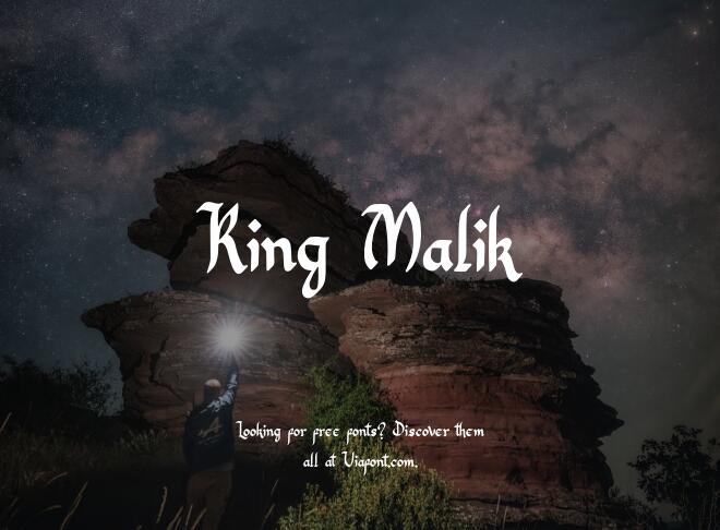 King Malik Font