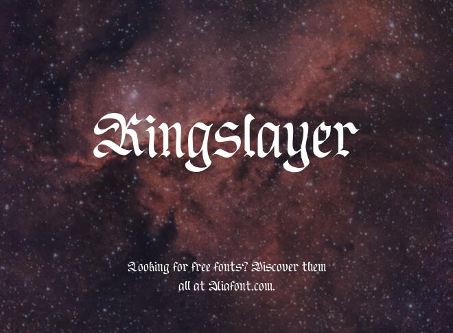 Kingslayer Font